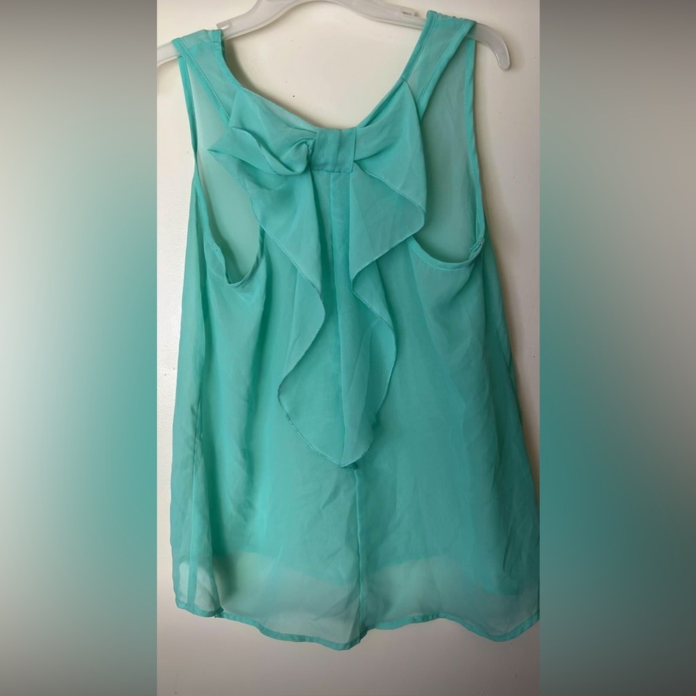 Sheer Jody Bow-tie Tank 🎀